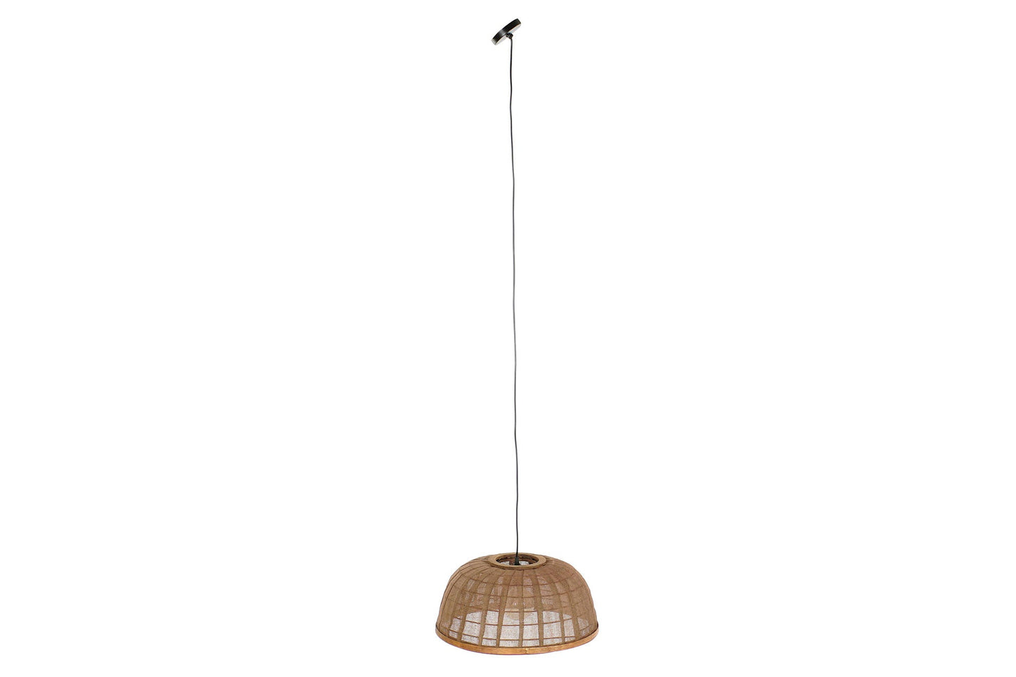 Lampara Techo Algodon Ratan 48X48X21_5 Natural