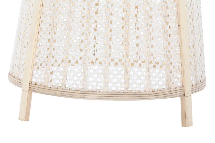 Lampara Techo Bambu Lino 47X47X64 Natural Crema
