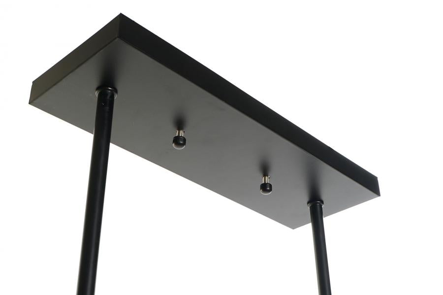 Lampara Techo Aluminio Cristal 52X10X30