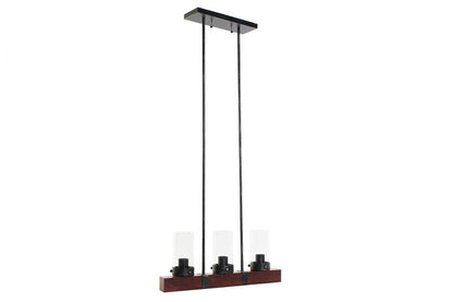 Lampara Techo Aluminio Cristal 50X11X20
