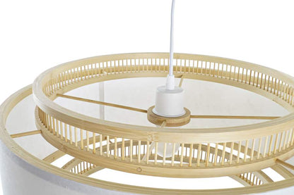 Lampara Techo Bambu Poliester 50X50X25 Natural