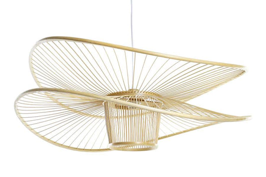 Lampara Techo Bambu 80X80X29 Natural Natural