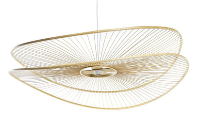 Lampara Techo Bambu 100X100X25 Natural Natural