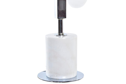 Lampara Sobremesa Marmol Cristal 15X15X68 5 Bolas