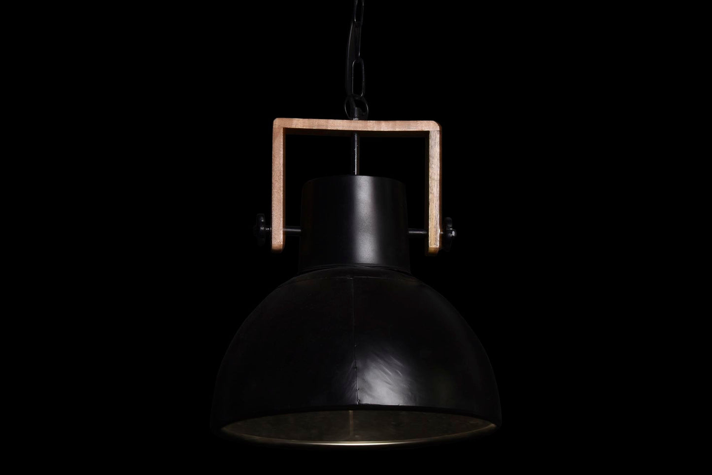 Lampara Techo Metal Mango 40X40X49 Negro