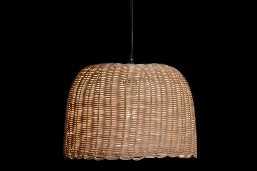 Lampara Techo Ratan 39X39X30 Natural