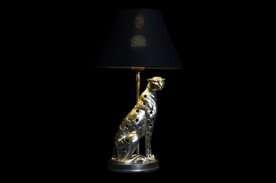 Lampara Sobremesa Resina 26X26X46 Leopa 2 Surt.
