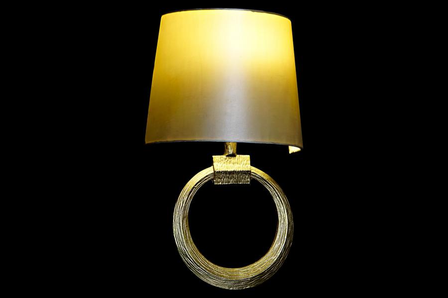 Lampara Aplique Aluminio 36X16X60 Dorado