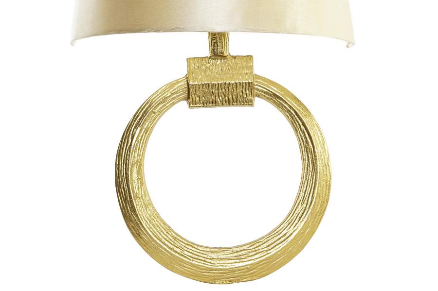 Lampara Aplique Aluminio 36X16X60 Dorado