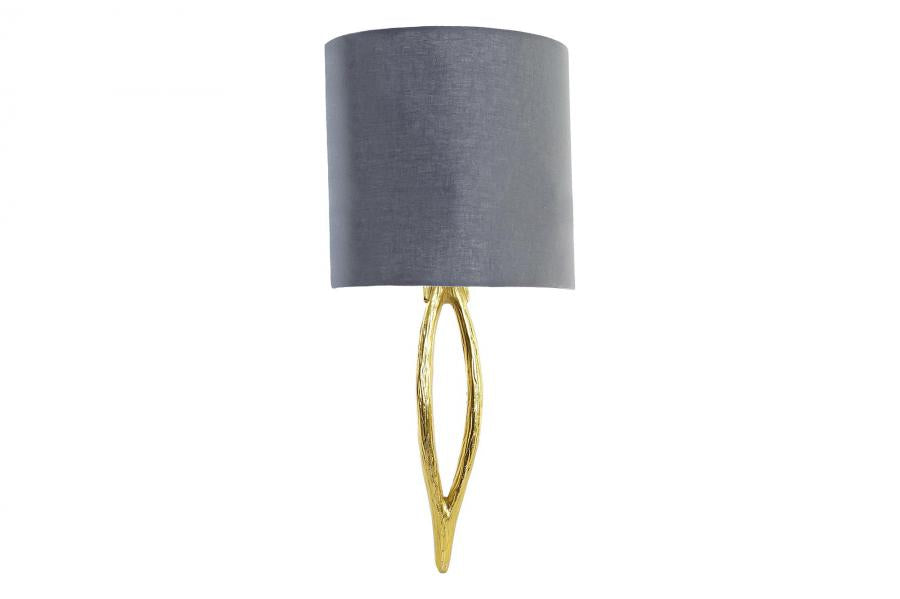 Lampara Aplique Metal 30X16X60 Dorado