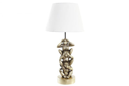 Lampara Sobremesa Resina Poliester 30X30X61 Monos