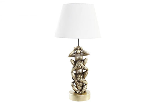 Lampara Sobremesa Resina Poliester 30X30X61 Monos