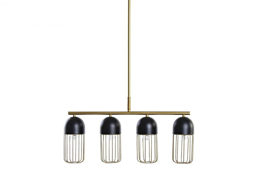 Lampara Techo Metal 60X11X26 Negro