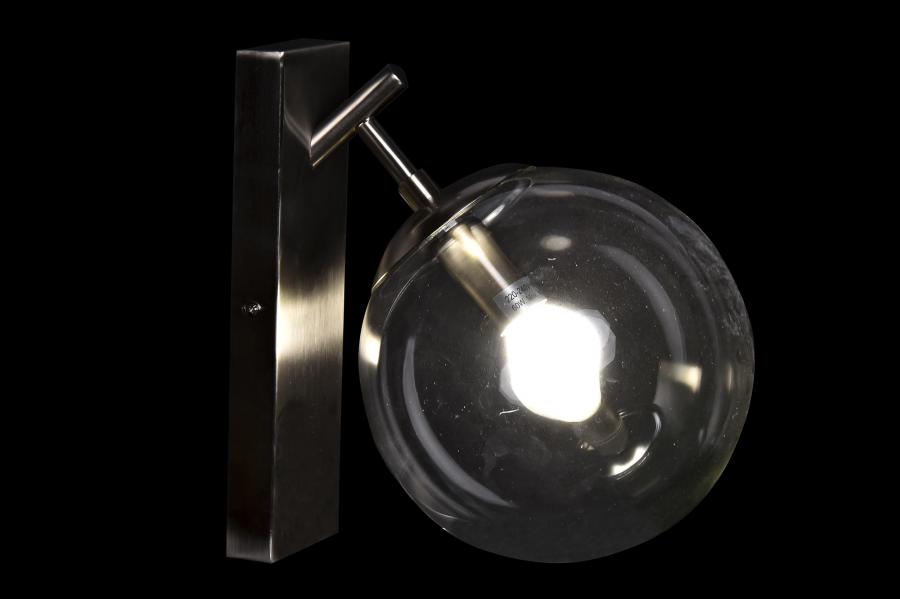 Lampara Aplique Metal Cristal 20X25X27 Bola