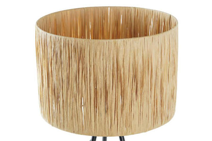 Lampara Sobremesa Metal Rafia 30X30X51 Marron