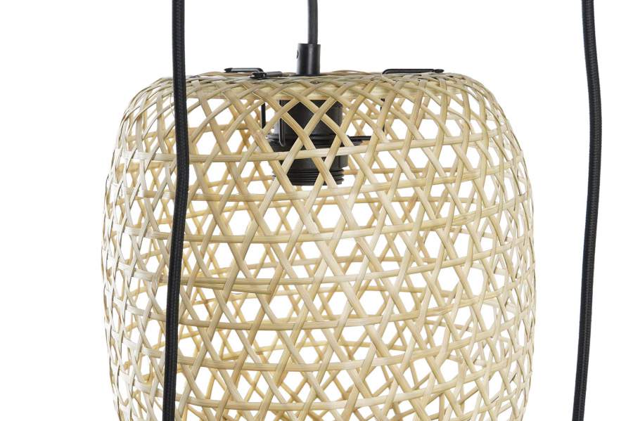 Lampara Techo Bambu 43X43X100 Marron