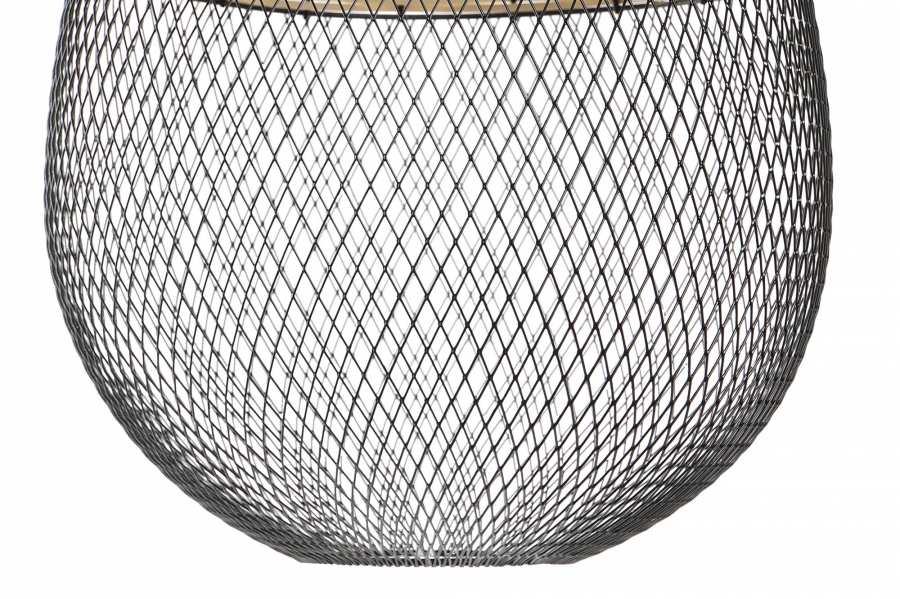 Lampara Techo Metal Ratan 32X32X43 Negro