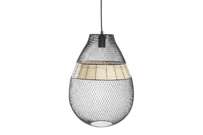 Lampara Techo Metal Ratan 32X32X43 Negro