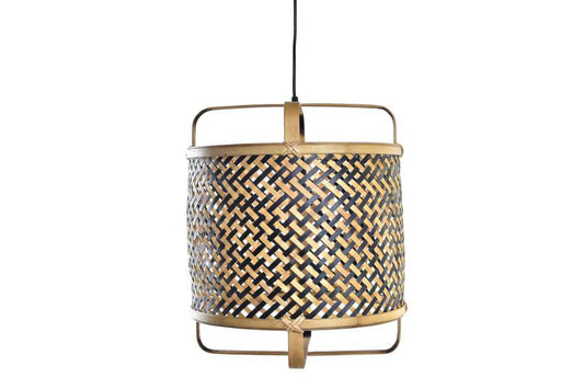 Lampara Techo Ratan 36X36X48 Natural Marron
