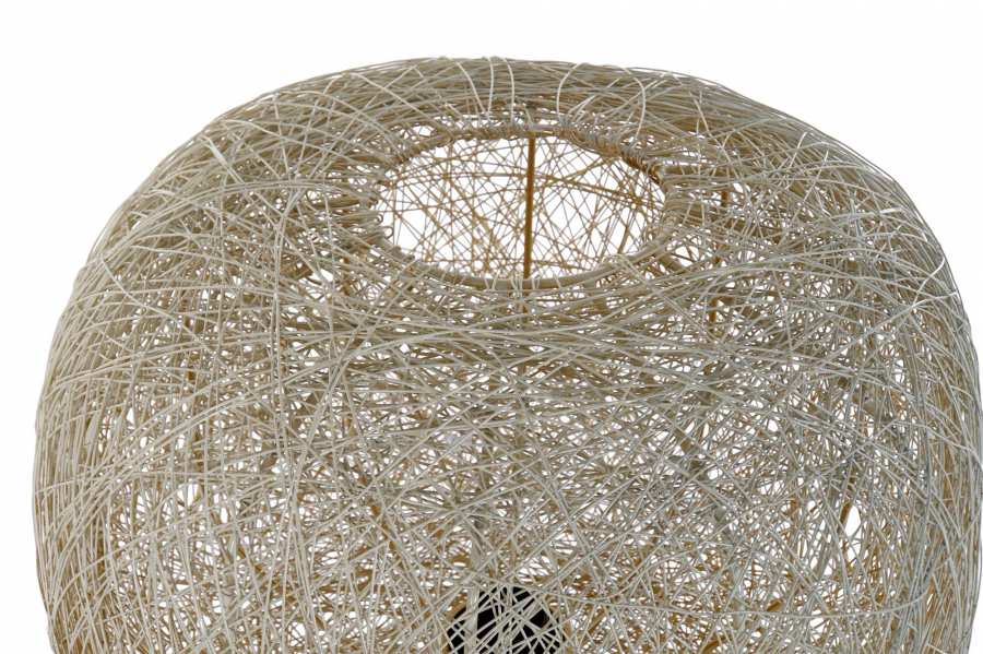 Lampara Pie Metal 41X41X109 Blanco