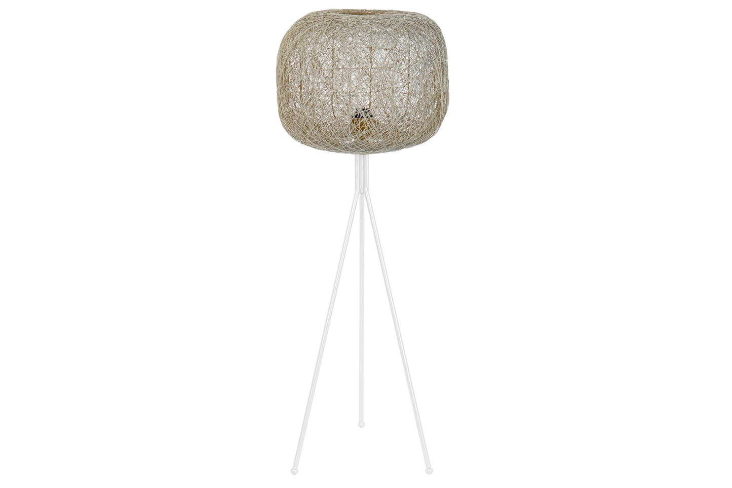 Lampara Pie Metal 41X41X109 Blanco