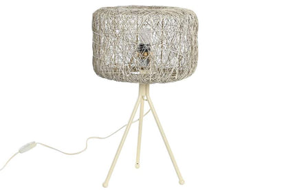 Lampara Sobremesa Metal 33X33X50 Blanco
