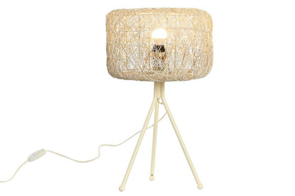 Lampara Sobremesa Metal 33X33X50 Blanco