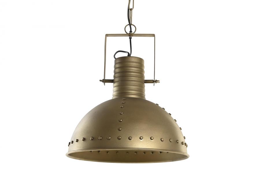 Lampara Techo Metal 41X41X49 Dorado