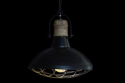 Lampara Techo Hierro Mango 52X52X57 Negro