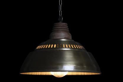 Lampara Techo Hierro Mango 43X43X31 Desgastado