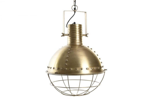Lampara Techo Hierro 43X43X61 Desgastado Dorado