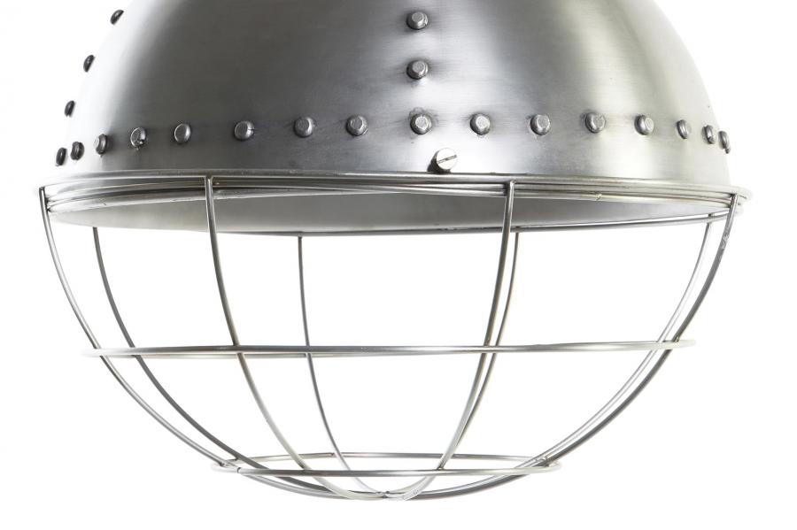 Lampara Techo Hierro 43X43X66 Desgastado Plateado
