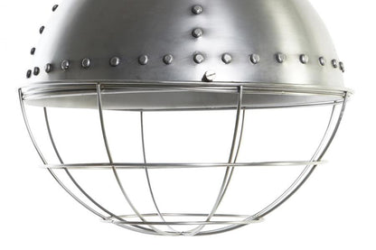 Lampara Techo Hierro 43X43X66 Desgastado Plateado