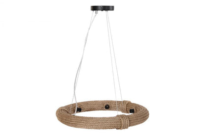 Lampara Techo Cuerda 48X48X10 6 Bombillas Marron