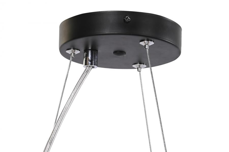 Lampara Techo Cuerda 48X48X10 6 Bombillas Marron