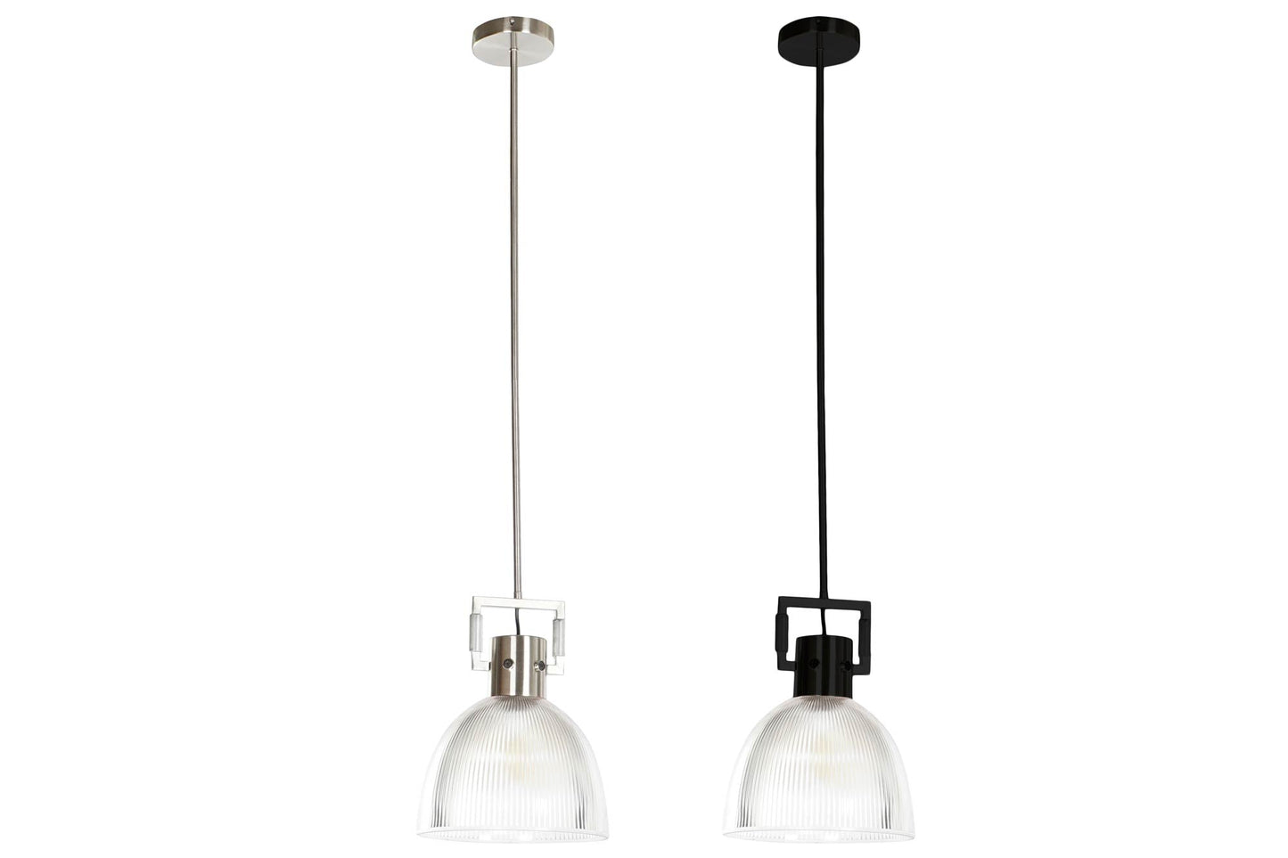 Lampara Techo Cristal Metal 25_4X25_4X35_5 2 Surt.