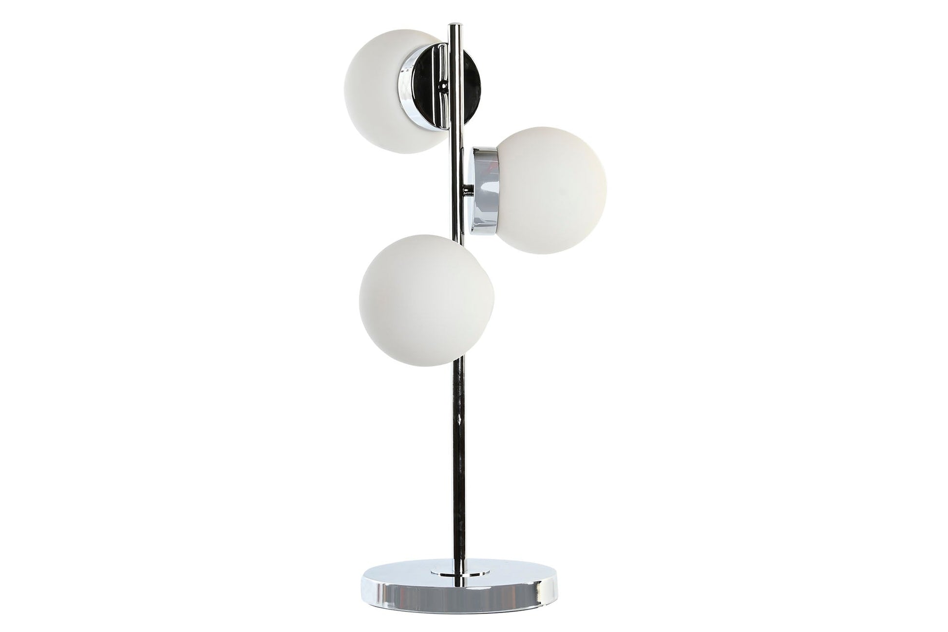 Lampara Sobremesa Cristal Metal 26X26X59 3 Bolas