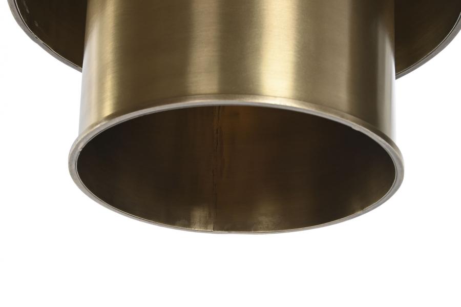 Lampara Techo Hierro 42X42X41 Triple Dorado