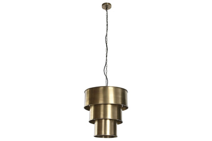 Lampara Techo Hierro 42X42X41 Triple Dorado