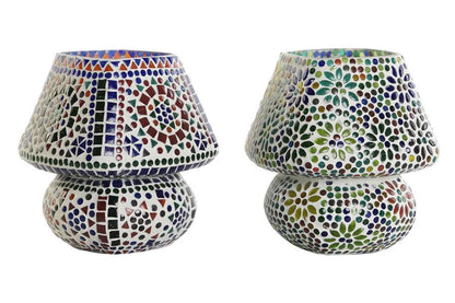 Lampara Sobremesa Cristal 19X19X22 Mosaico 2 Surt.