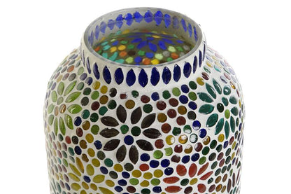 Lampara Sobremesa Cristal 17X17X44 Flores 2 Surt.