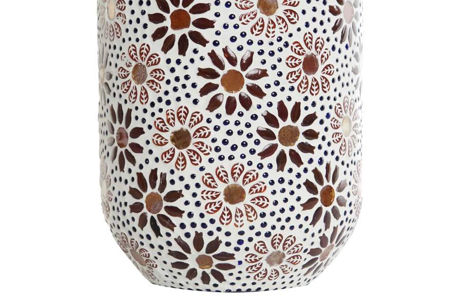 Lampara Sobremesa Cristal 17X17X44 Flores 2 Surt.