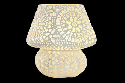 Lampara Sobremesa Cristal 20X20X22 Mandala Mosaico