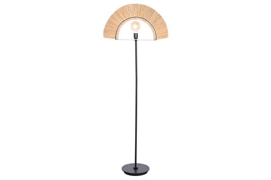 Lampara Pie Yute Hierro 56X26X152 Natural