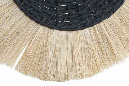 Lampara Aplique Yute Hierro 42X9X42 Techo Natural
