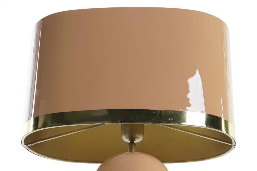 Lampara Sobremesa Hierro 37X21X52 Lacado Rosa