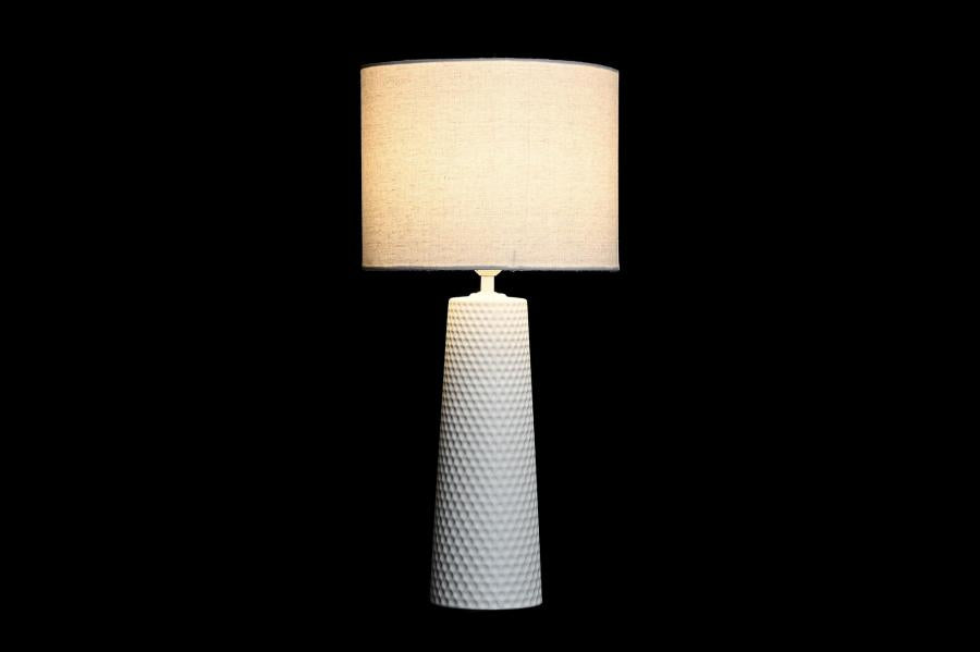 Lampara Sobremesa Porcelana Poliester 30X30X63