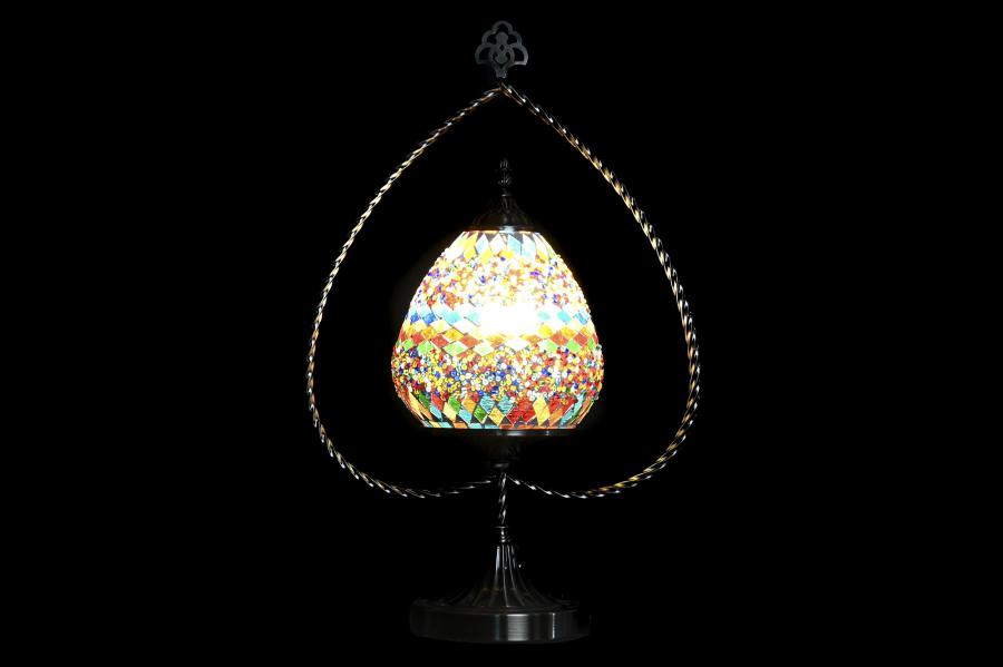 Lampara Sobremesa Metal 32_5X16X47_5 Mosaico 2 Sur