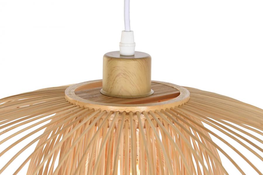 Lampara Techo Bambu 40X40X17 E27 Natural Natural