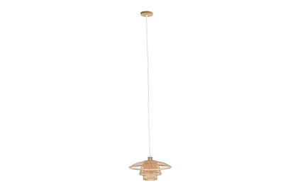 Lampara Techo Bambu 40X40X17 E27 Natural Natural